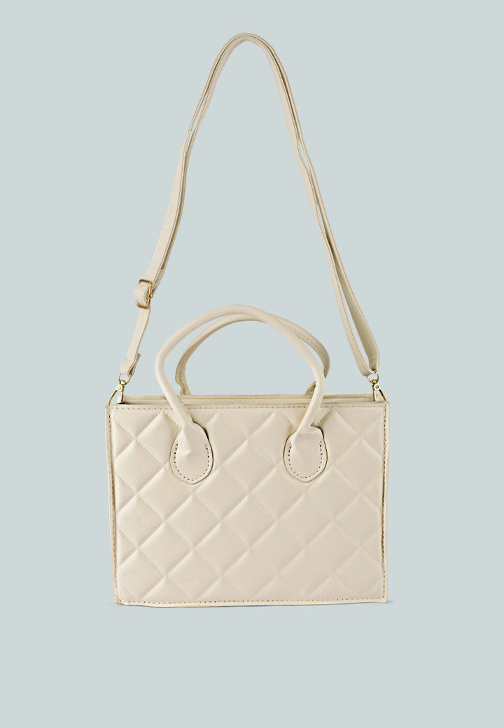 Quilted Structure Hand Bag