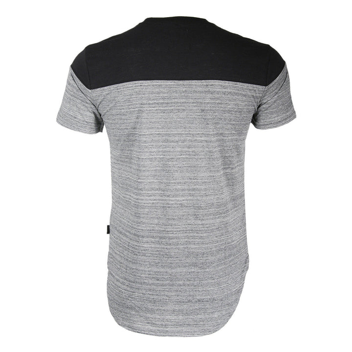 Men's Vintage Dyed Short Sleeve Chest Pocket Henley Shirt