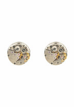 Watch Movement Cufflink Silver