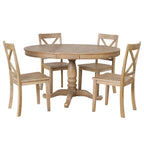 Modern Dining Table Set For 4 Round Table 4 Chairs