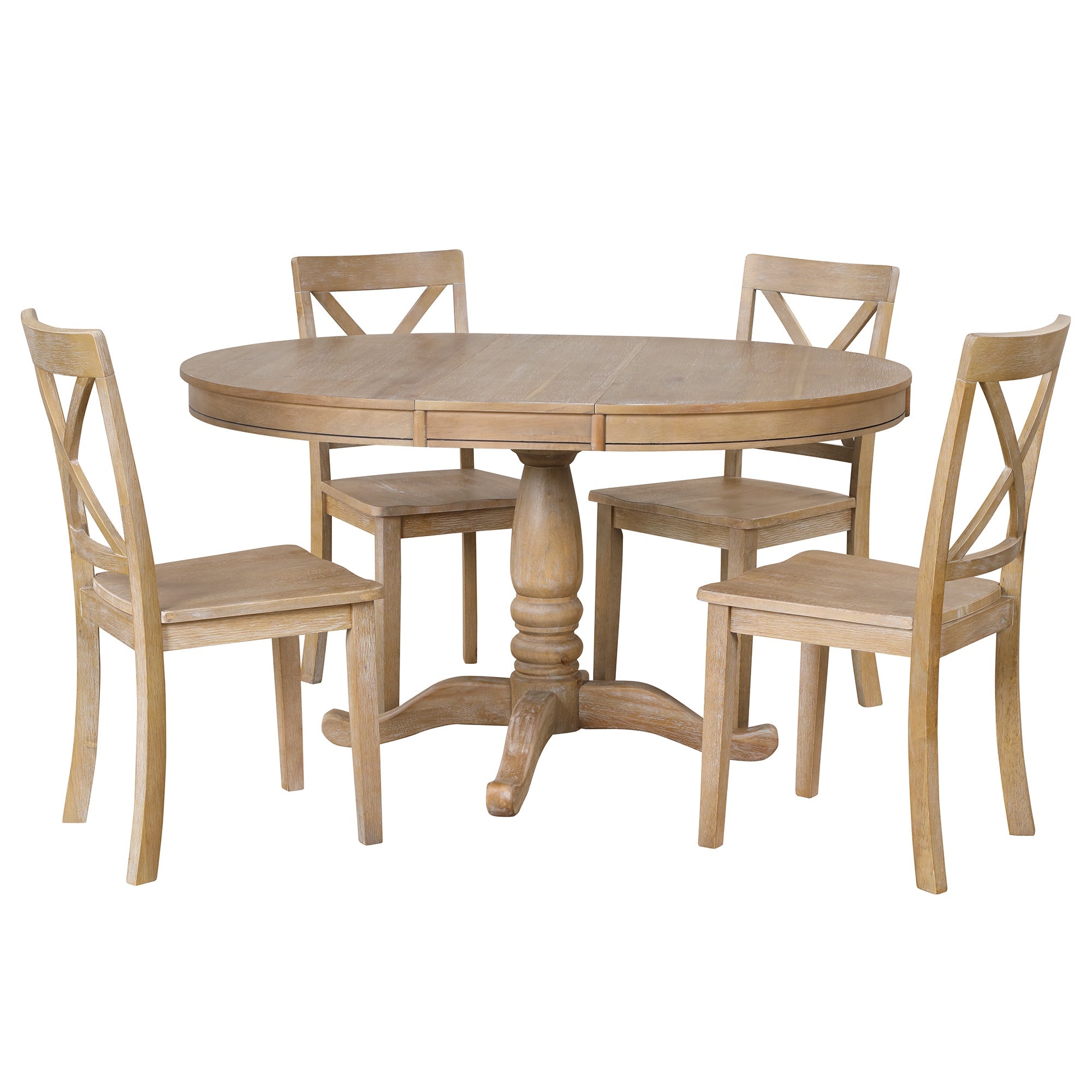 Modern Dining Table Set For 4 Round Table 4 Chairs