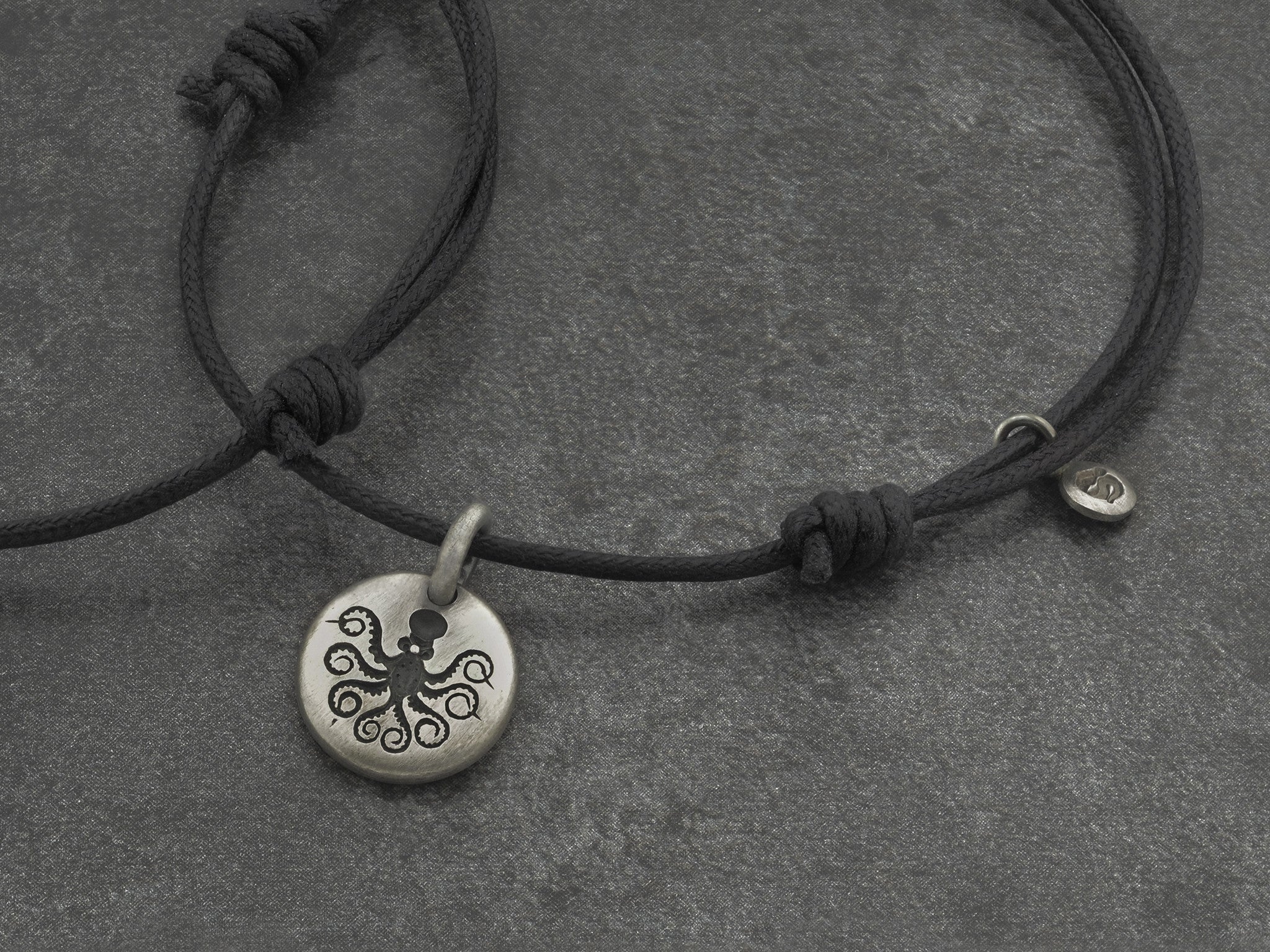 Octopus Charm Bracelet in Sterling Silver