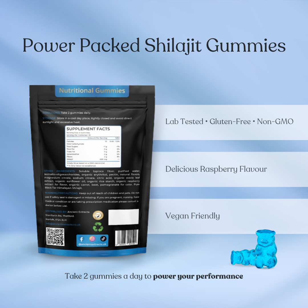 Shilajit Gummies Blueberry Flavour