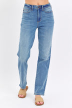 High Waist Straight Jeans