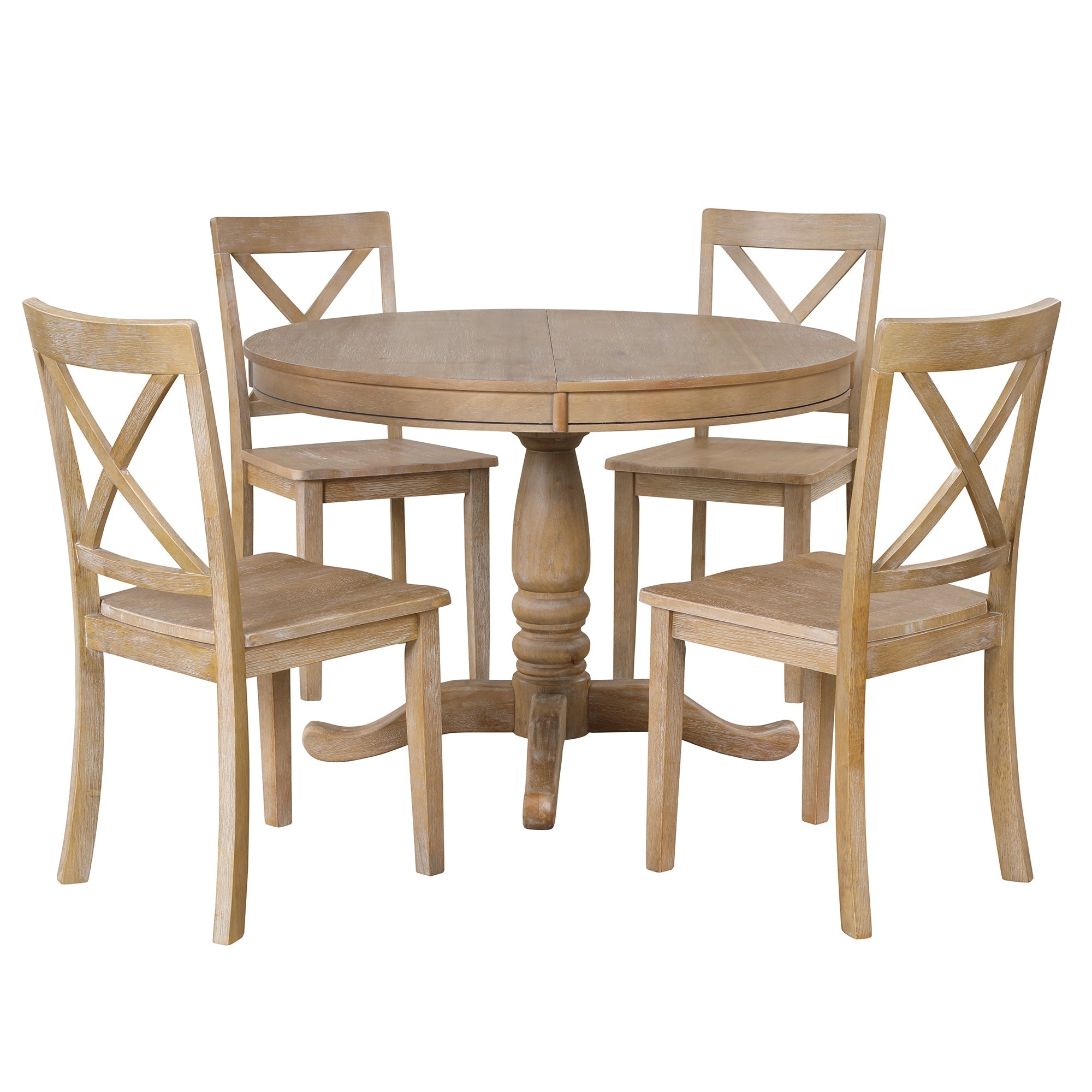 Modern Dining Table Set For 4 Round Table 4 Chairs