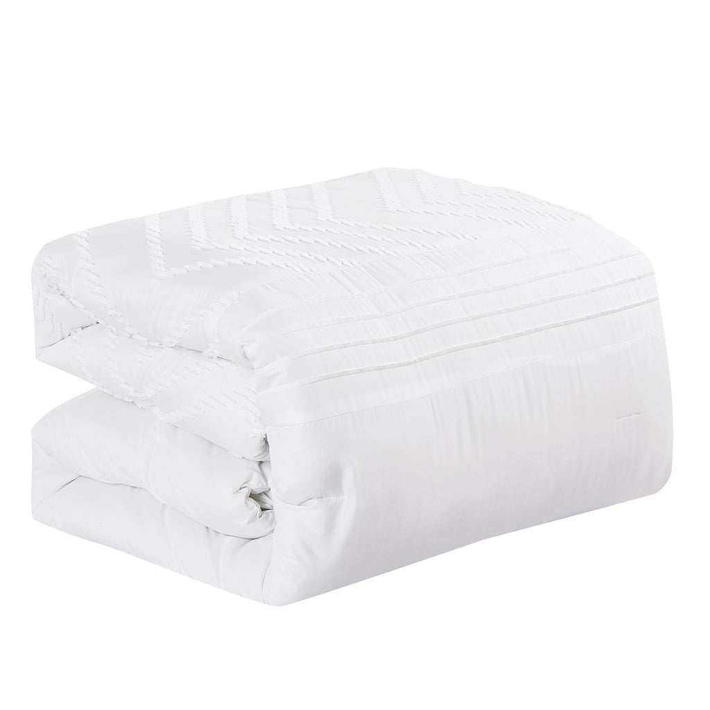Kuron Comforter Set White (7pc)