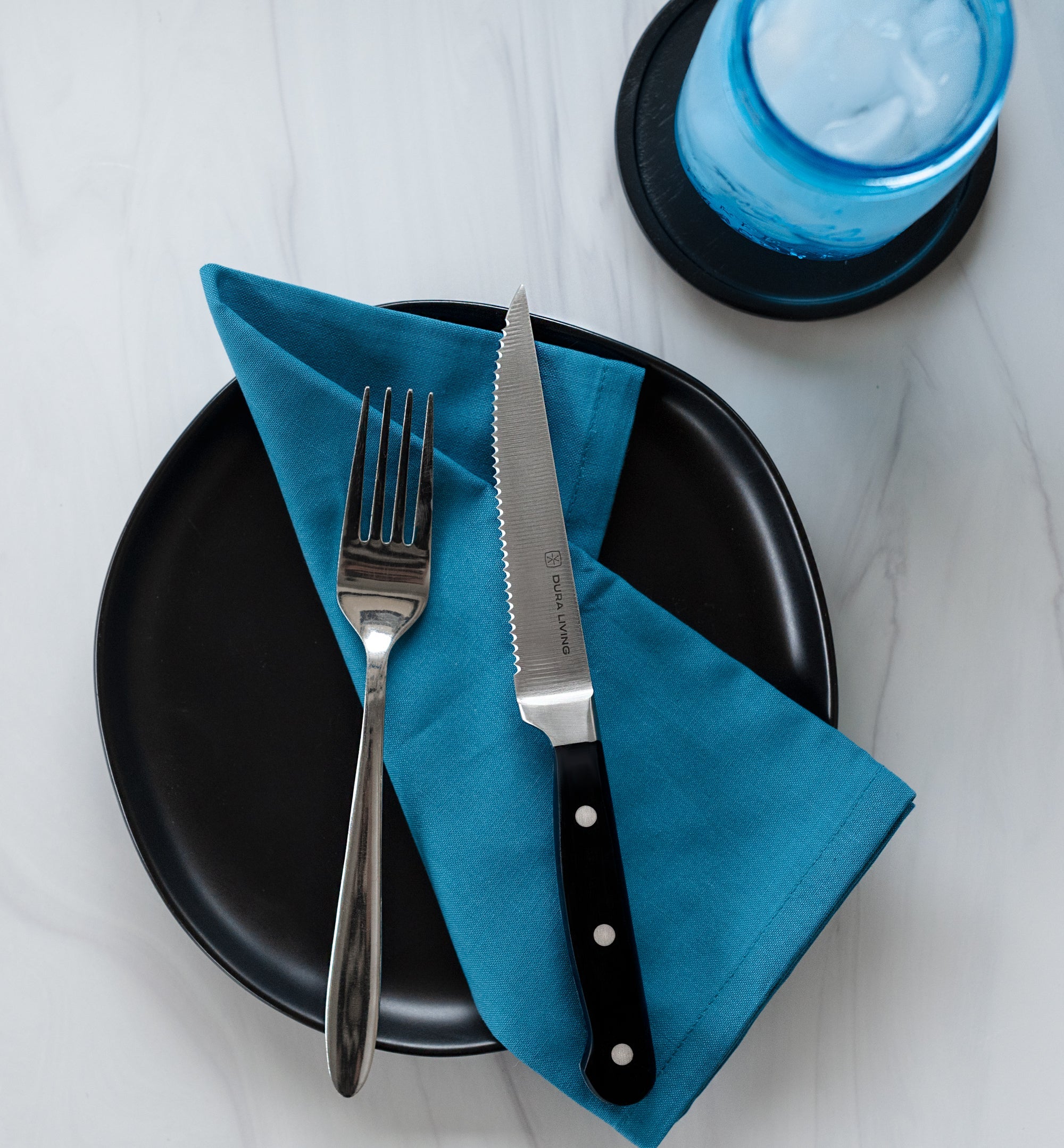 Superior Set of 4 Steak Knives | Black