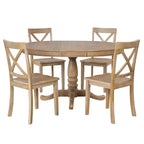 Modern Dining Table Set For 4 Round Table 4 Chairs