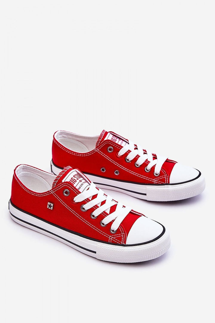 Old School Canvas Sneakers Red