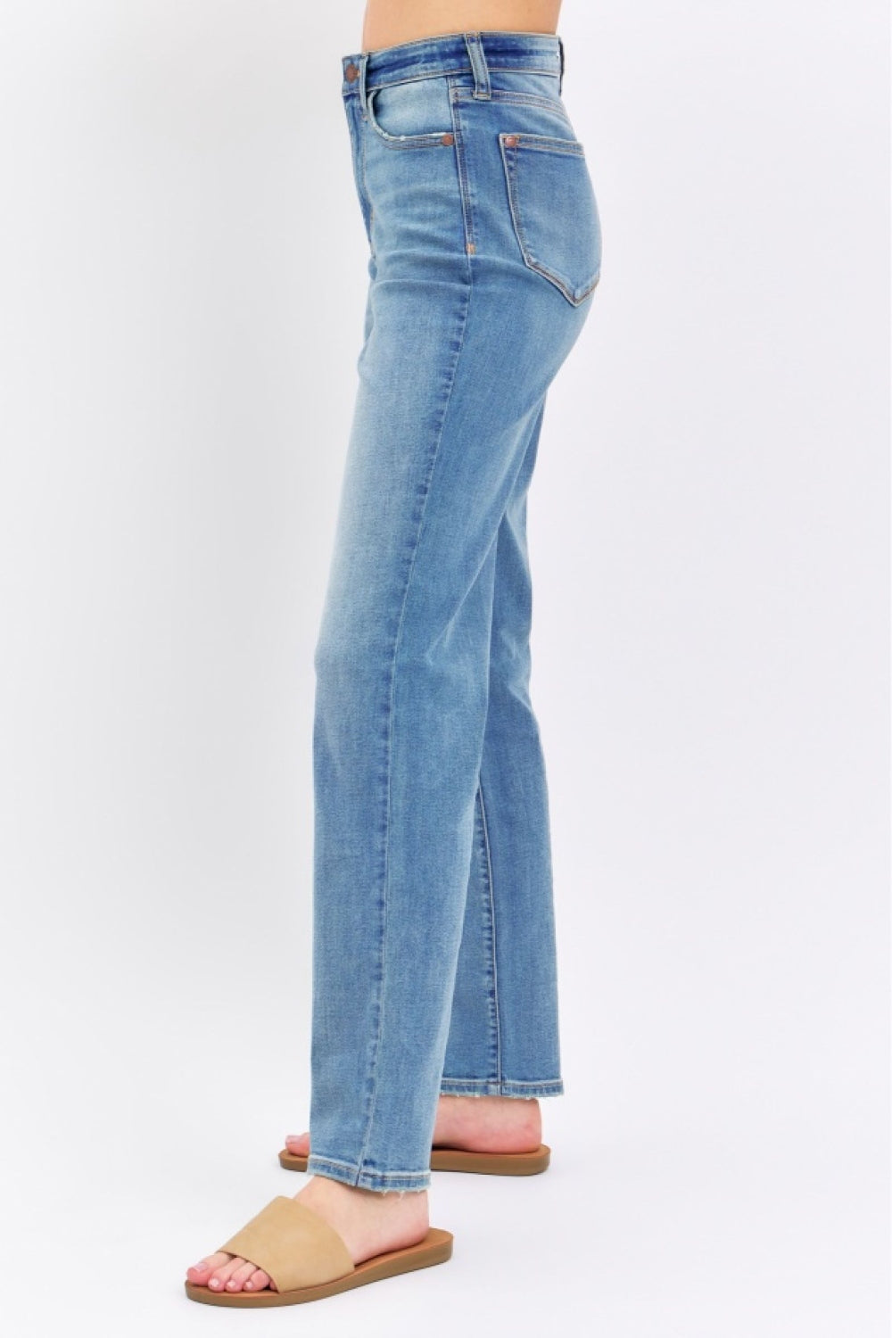 High Waist Straight Jeans