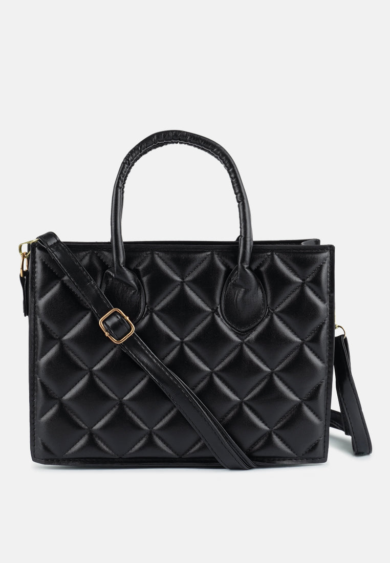 Quilted Structure Hand Bag