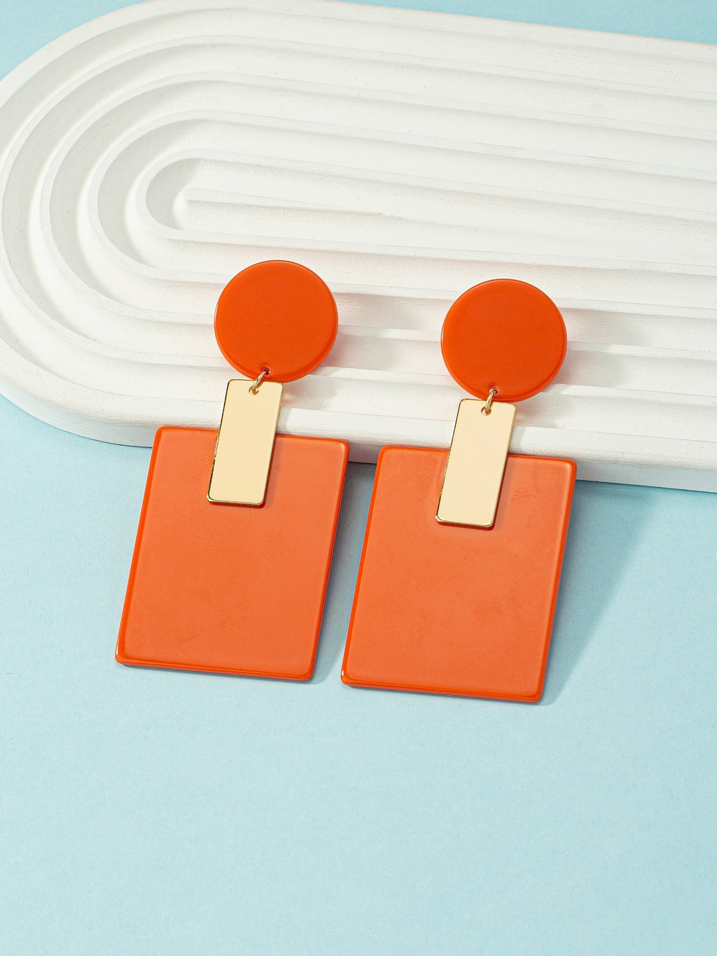 Sparkled in Gold Glam Drop Earrings