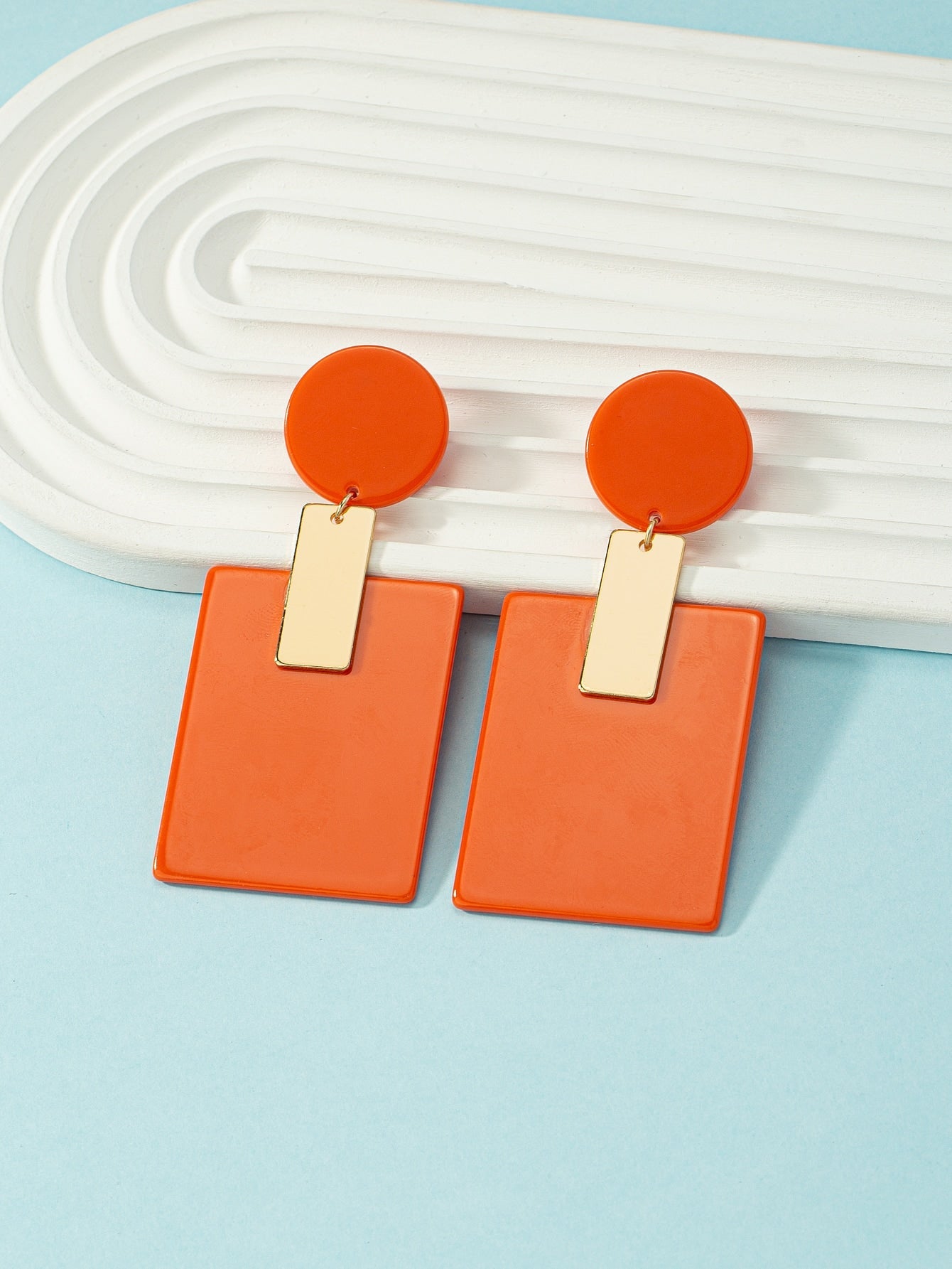 Sparkled in Gold Glam Drop Earrings