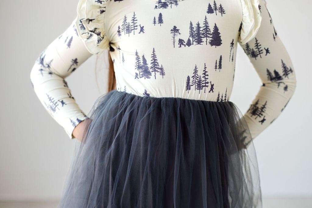 Long Sleeve Tulle Dress Sasquatch