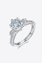 Adored 1 Ct Moissanite 925 Sterling Silver Ring
