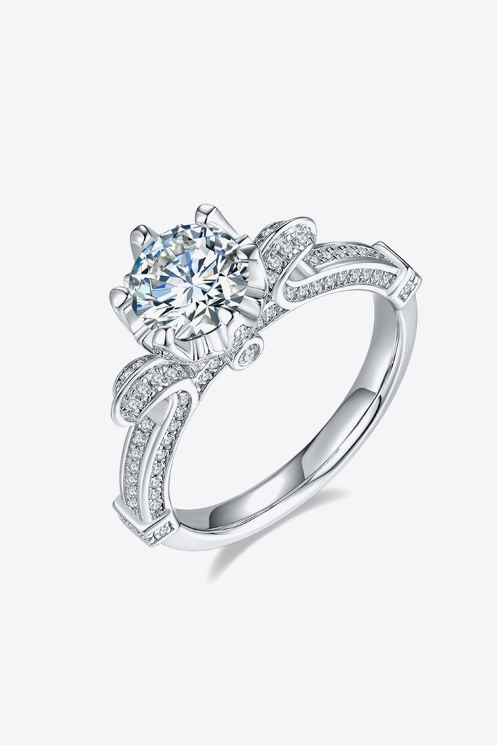 Adored 1 Ct Moissanite 925 Sterling Silver Ring