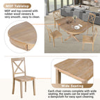 Modern Dining Table Set For 4 Round Table 4 Chairs