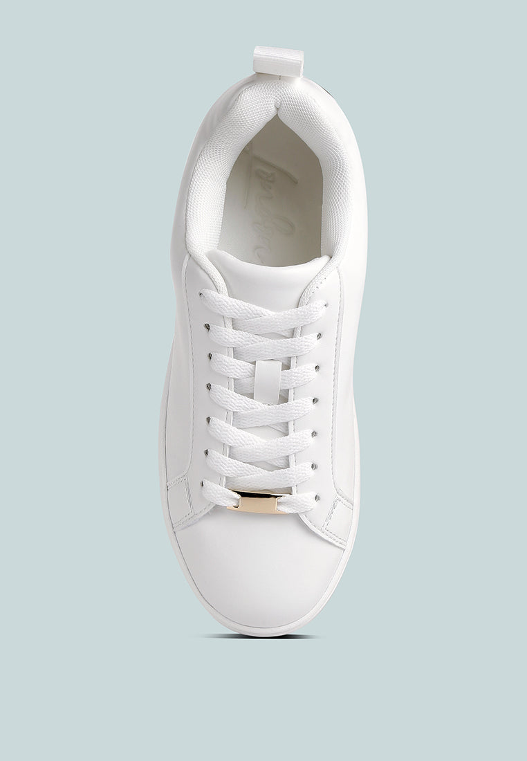 Rouxy Faux Leather Sneakers