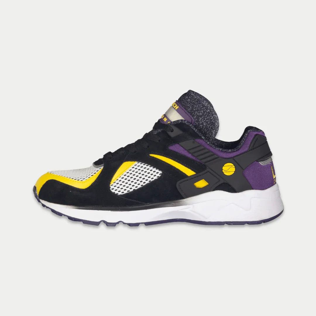 LA Gear Men's Catapult Light-Up Lowtop Sneaker | Black x Purple x Yellow