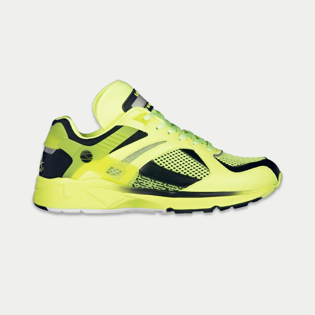 LA Gear Men's Catapult Light-Up x Glow Lowtop Sneaker | Neon Yellow x Black