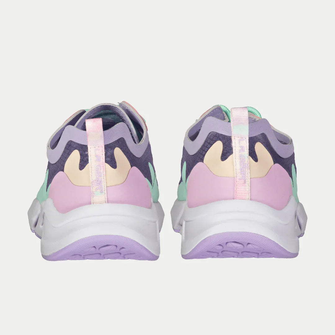 LA Gear Women's Mid-City Lowtop Sneaker | Lavender x Pink