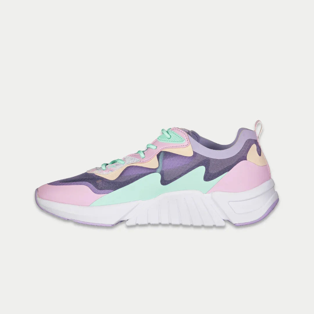 LA Gear Women's Mid-City Lowtop Sneaker | Lavender x Pink
