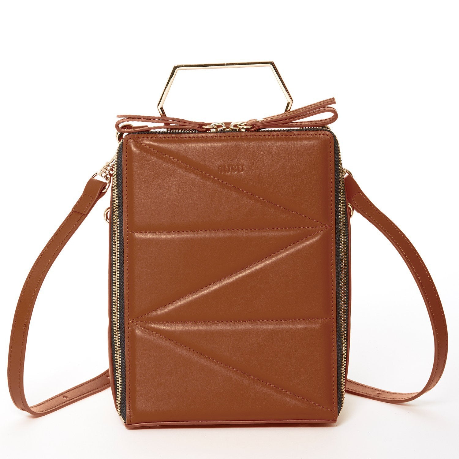 The Heidi Brown Leather Backpack Purse