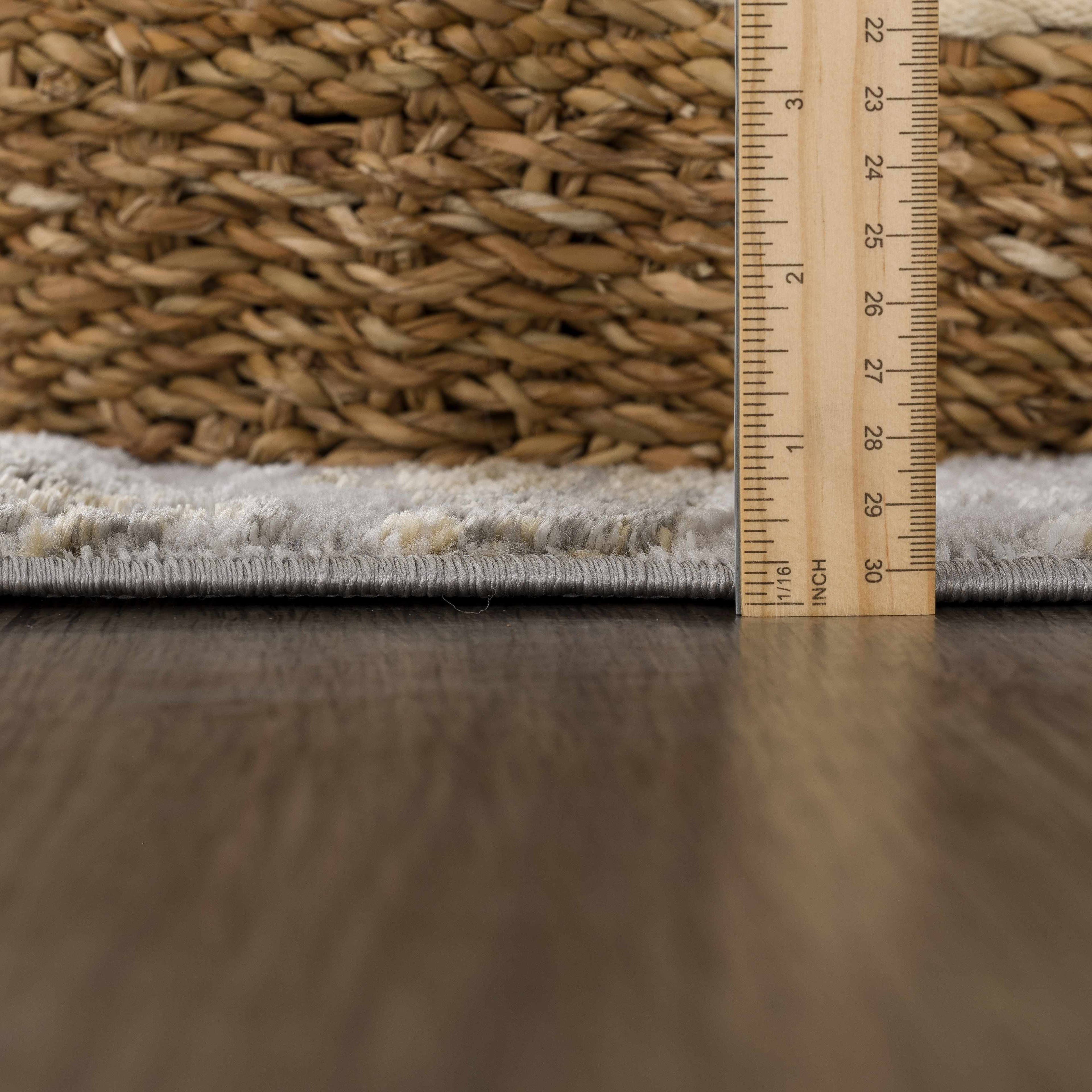 Live Marble Gray & Gold Area Rug