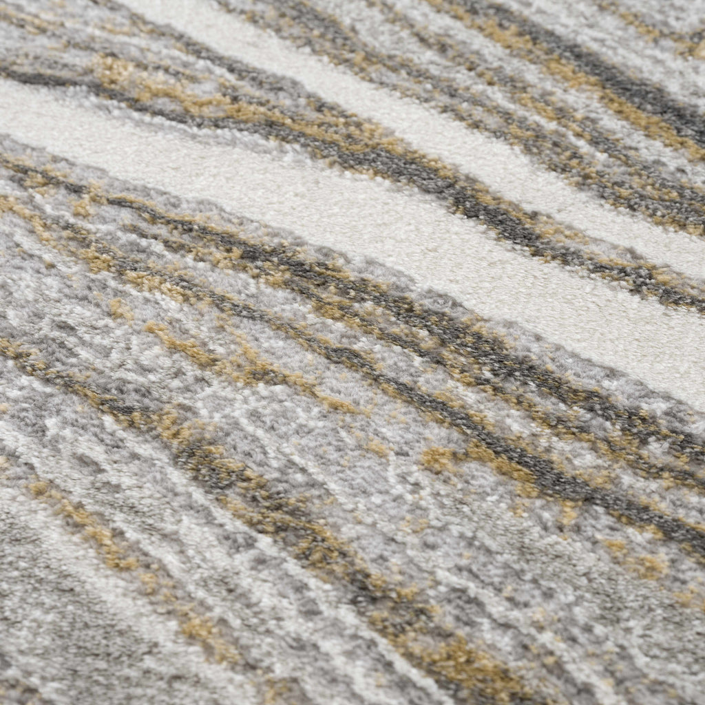 Live Marble Gray & Gold Area Rug