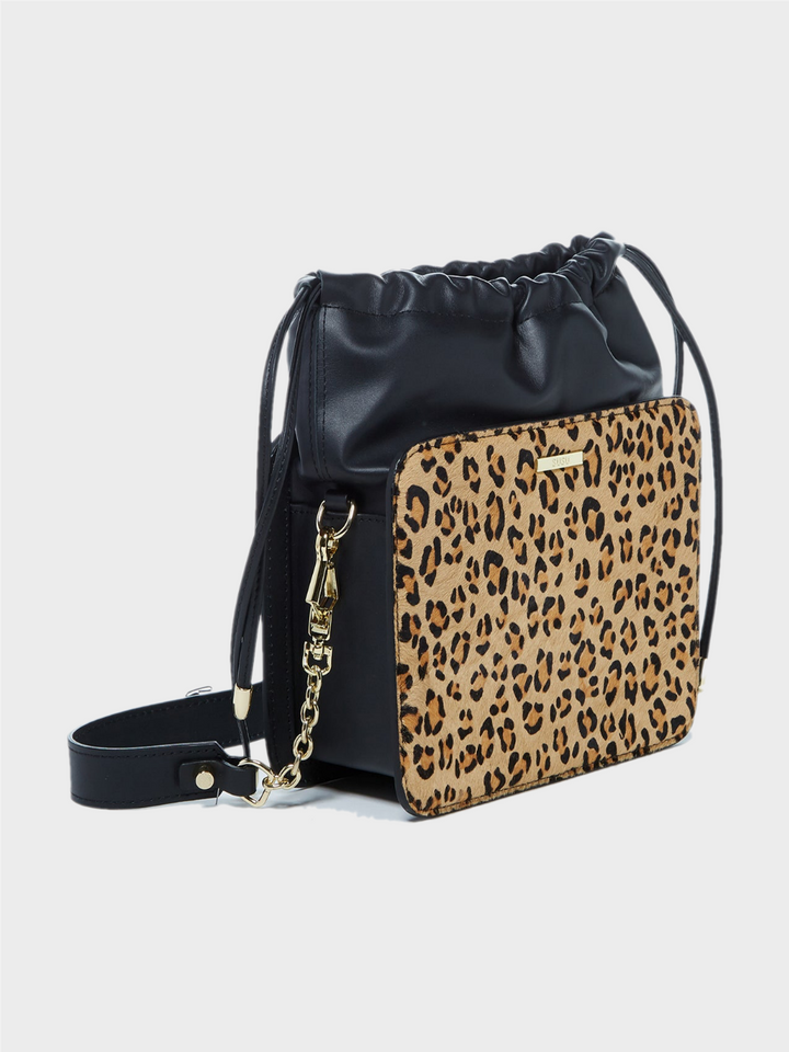 Patricia Black Leopard Leather Purse