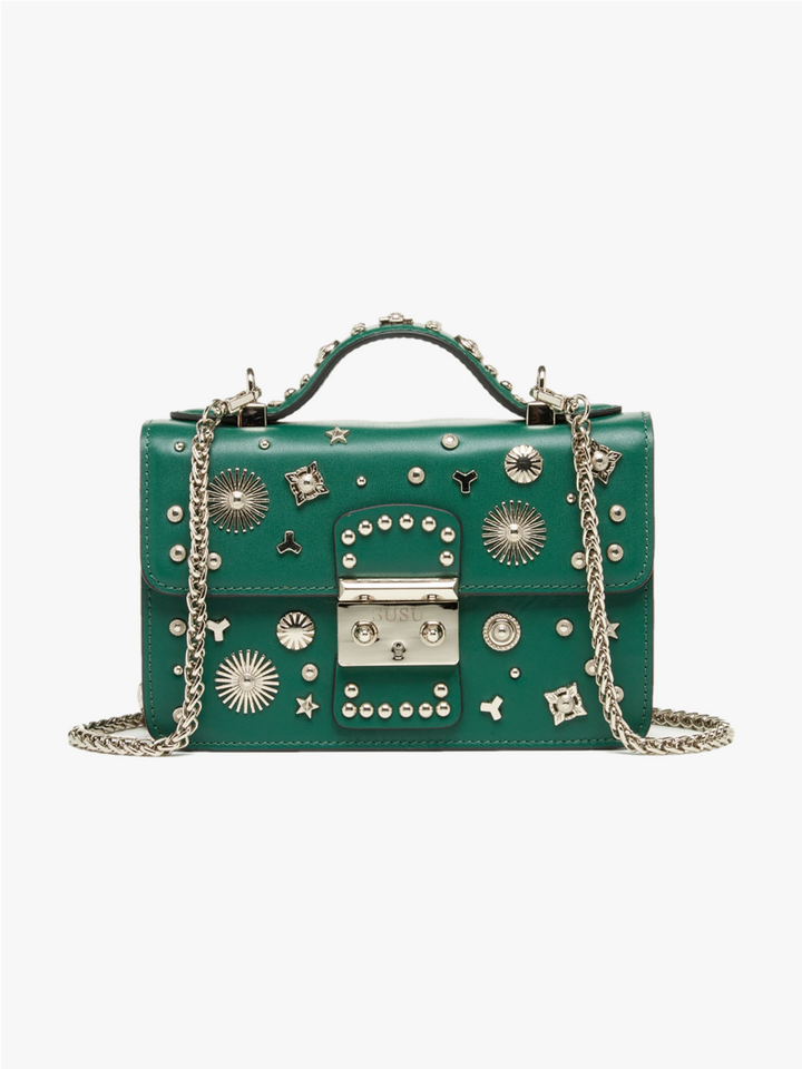 The Hollywood Small Leather Bag Evergreen