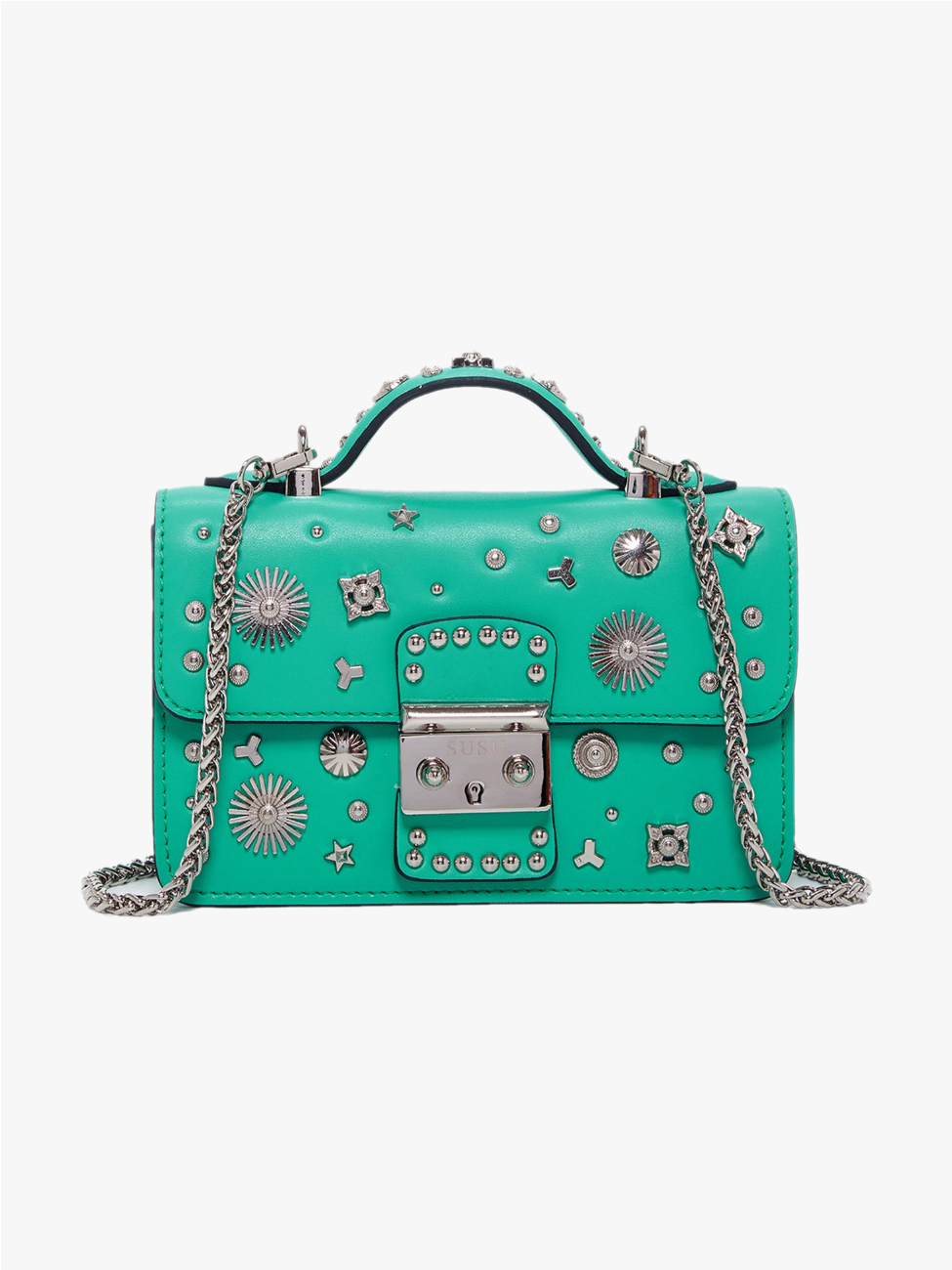 The Hollywood Small Leather Bag Arcadia Green