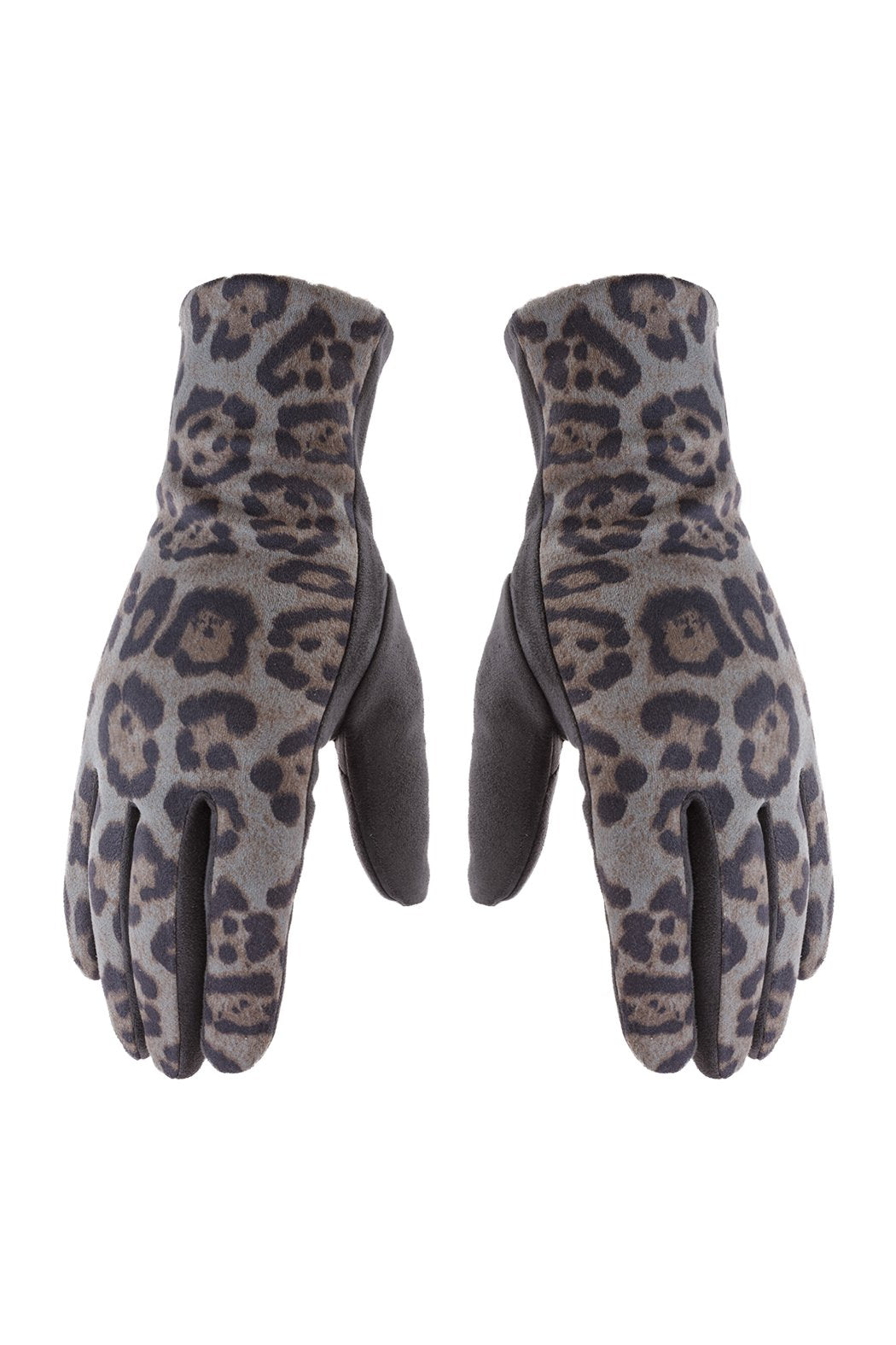 Smart Touch Leopard Gloves