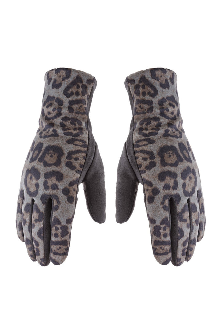 Smart Touch Leopard Gloves