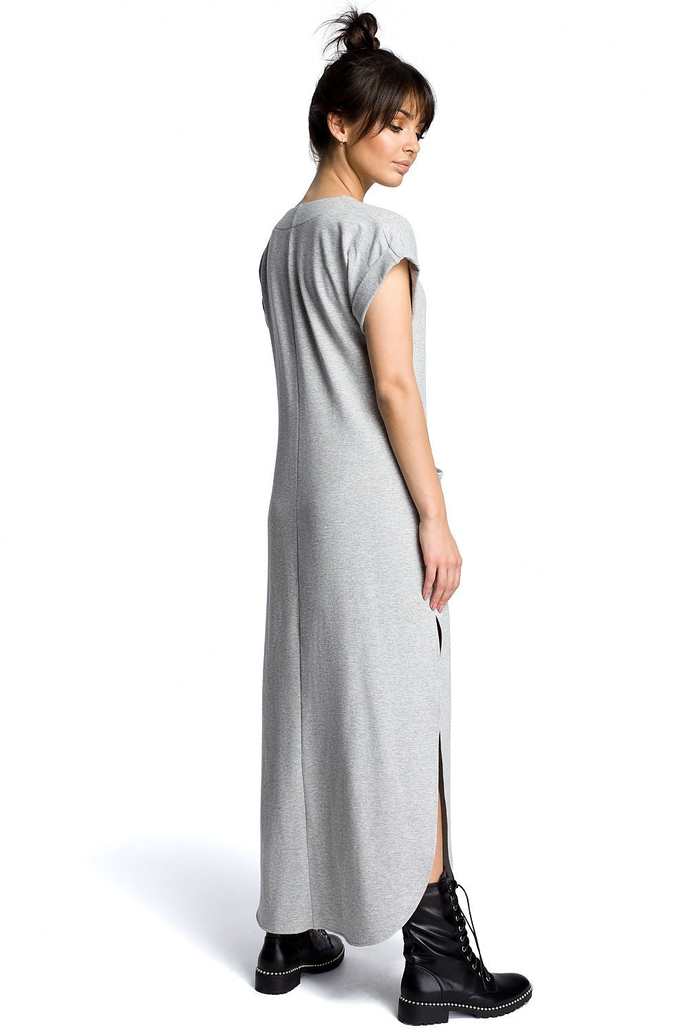 Soft Knit Maxi Dress Grey