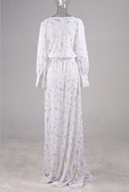 White Sexy See Thru Maxi Resort Cocktail Dress