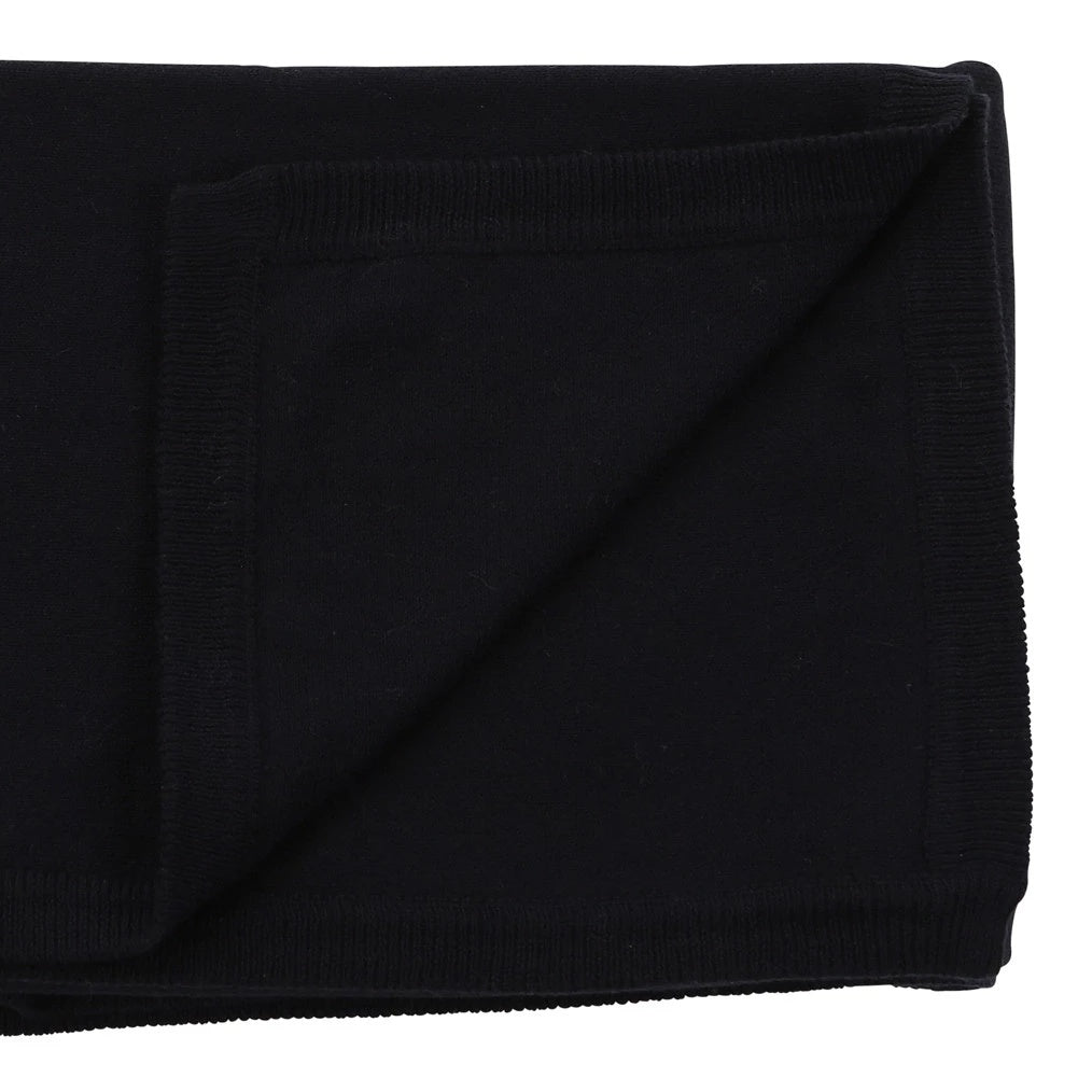 Cotton Cashmere Navy Blanket