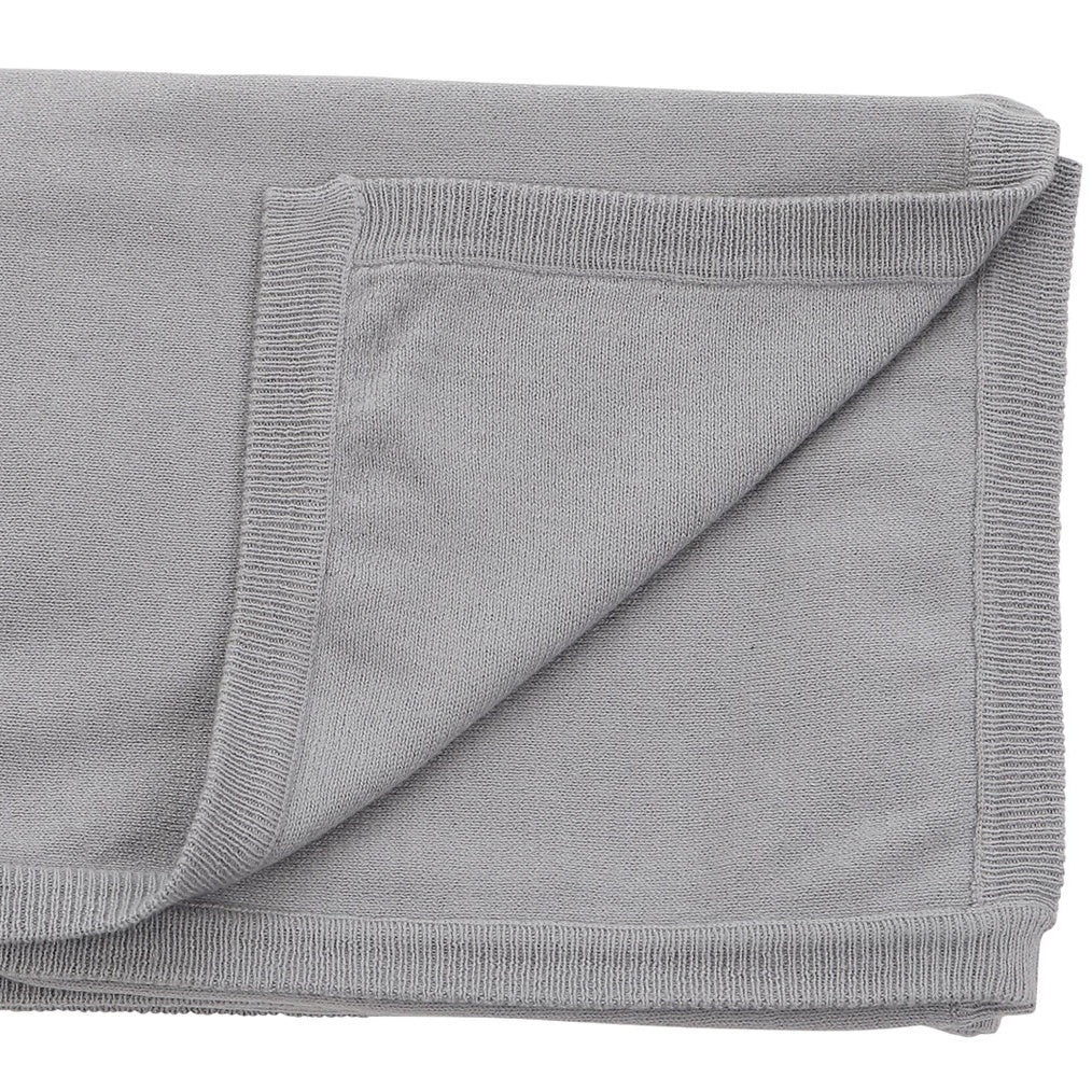 Cotton Cashmere Grey Blanket