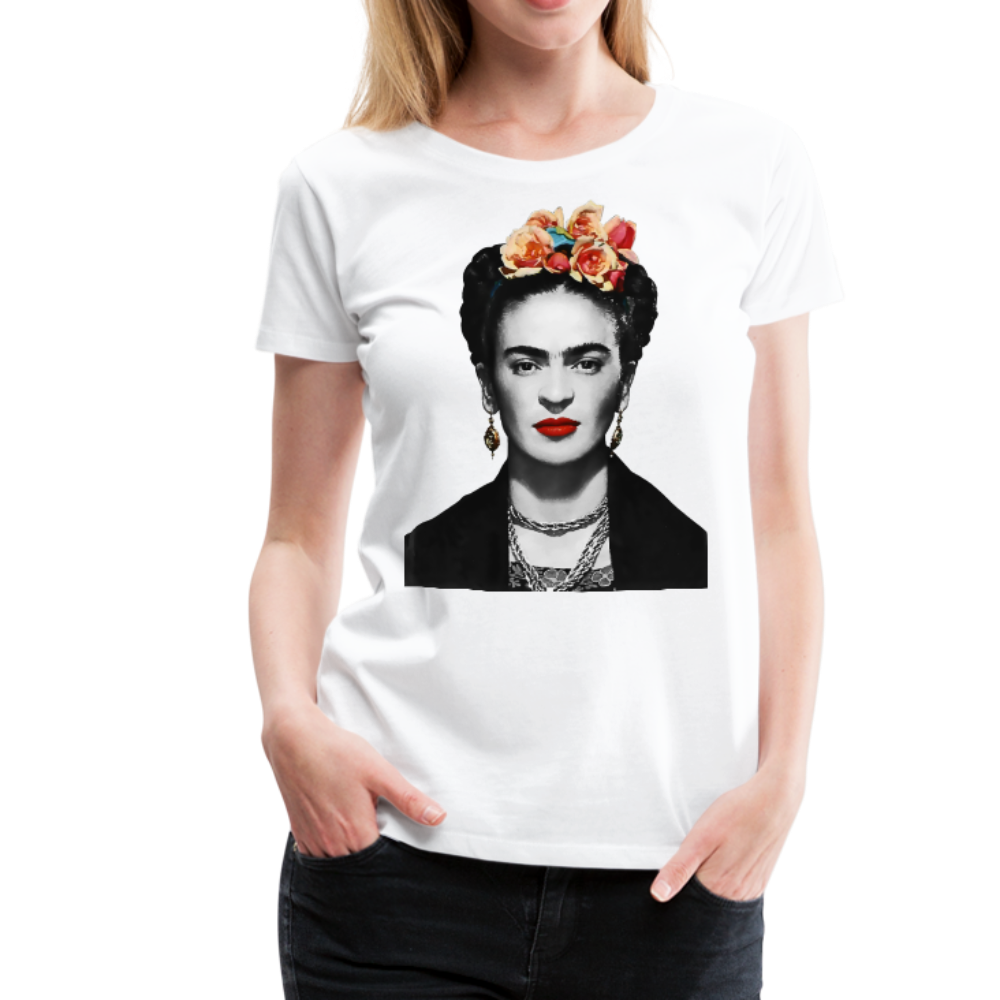 Frida Kahlo With Flowers Poster Artwork T-Shirt