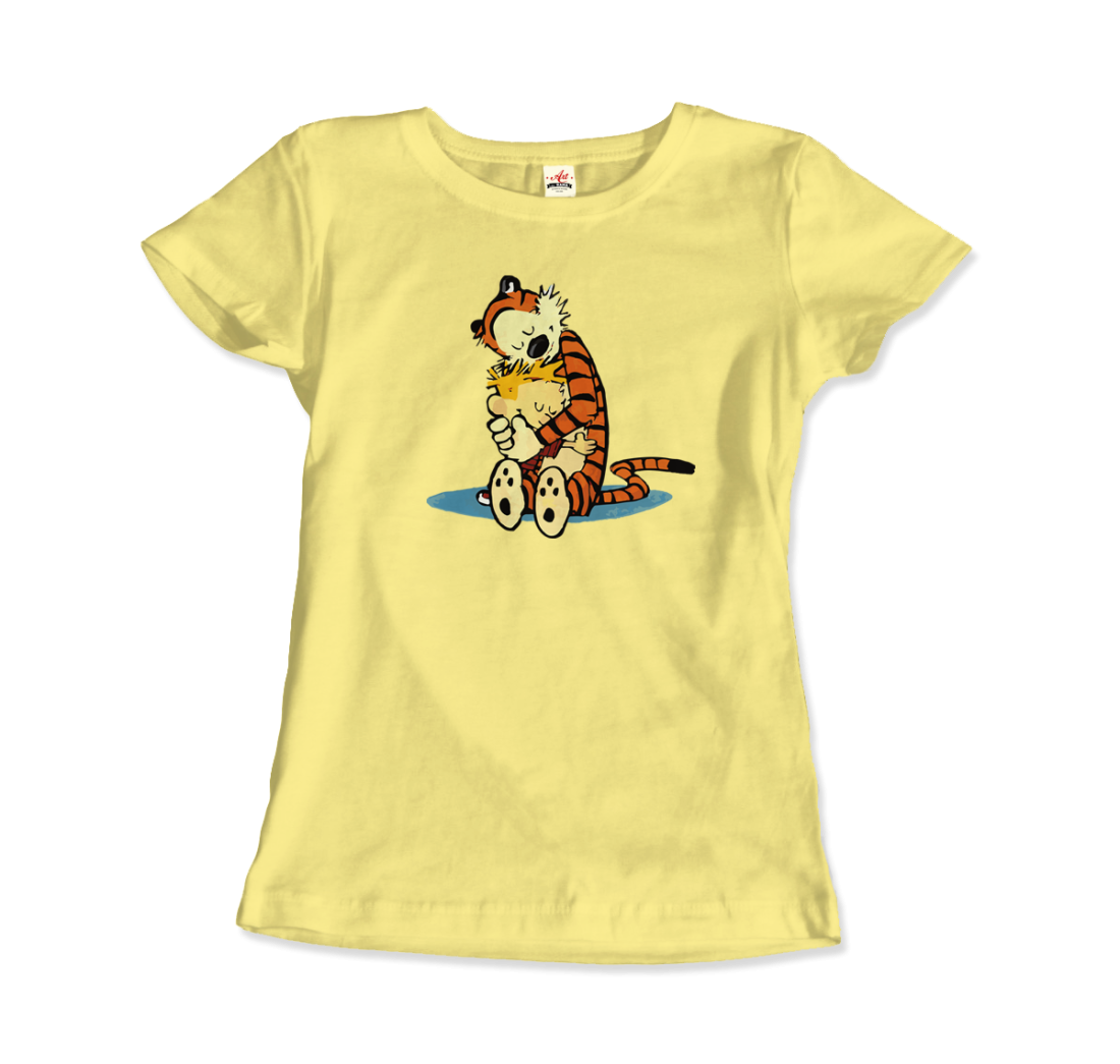 Calvin and Hobbes Hugging Artwork T-Shirt Men & Women