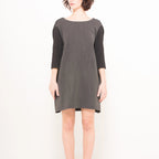 Cape Dress in Black or Grey