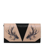 Fish Black Crossbody Clutch