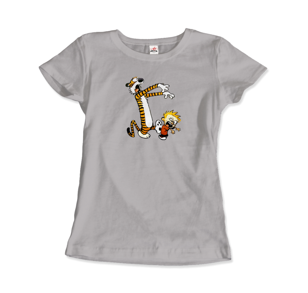 Calvin and Hobbes Playing Zombies Artwork T-Shirt