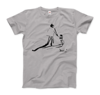 Salvador Dali Sketch, Childhood With Father Riding a Bike 1971 T-Shirt