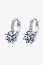 4 Ct Moissanite 925 Sterling Silver Earrings