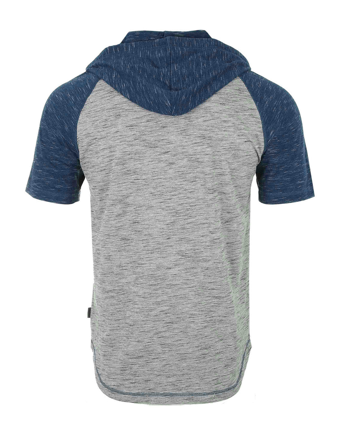 Two-Tone Men's Short Sleeve Raglan Henley Hoodie