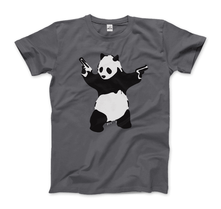 Banksy Pandamonium Armed Panda Artwork T-Shirt