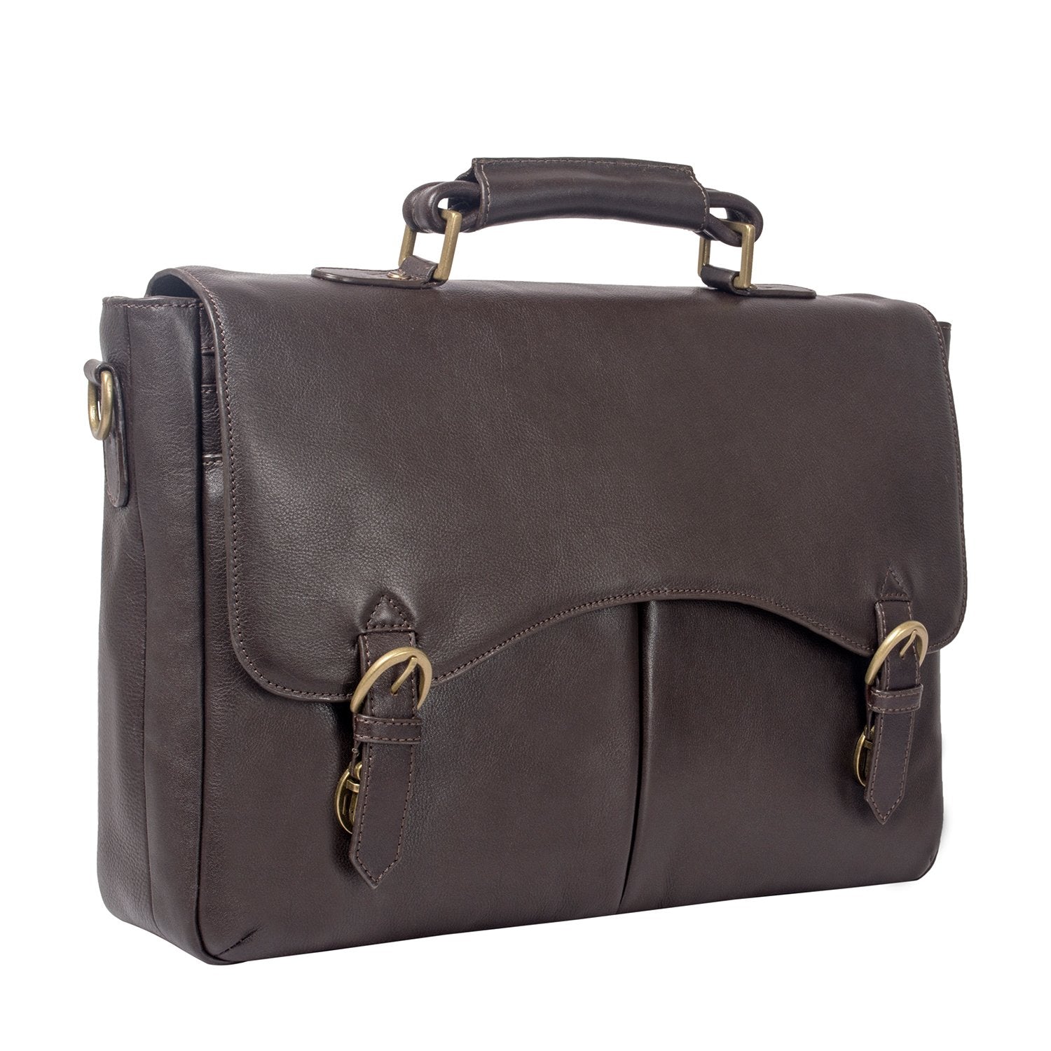 Hawkins Leather 15" Laptop Compatible Briefcase