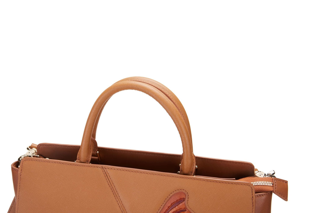 Butterfly Brown Satchel