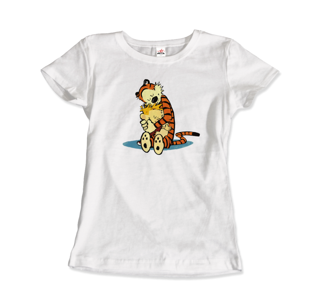 Calvin and Hobbes Hugging Artwork T-Shirt Men & Women